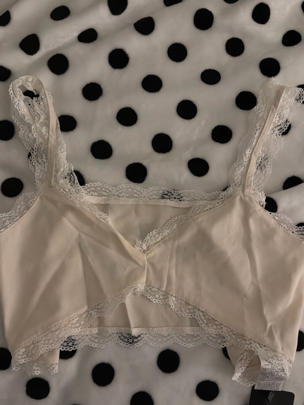 SHEIN Lace-Trim Bralette in Light Beige